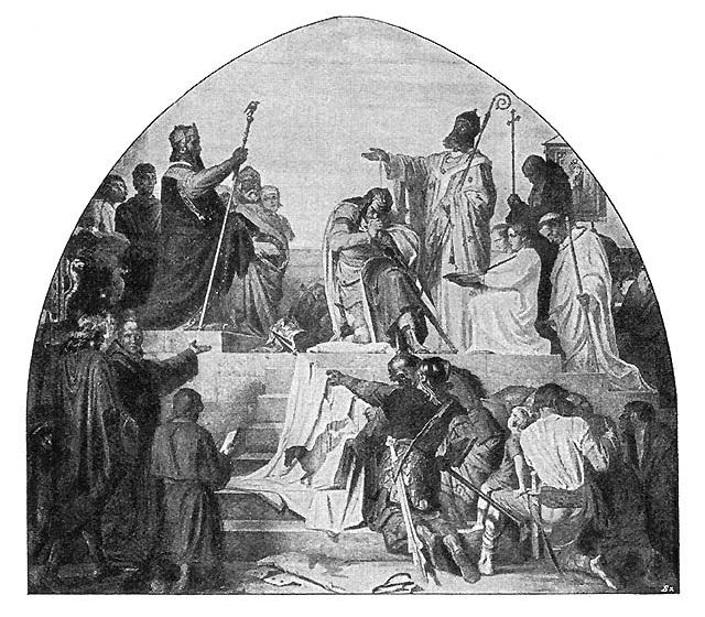 Gemälde der Taufe Widukinds