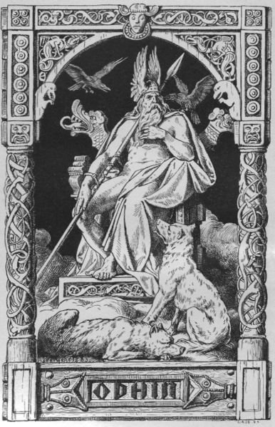 Wodan auf dem Thron